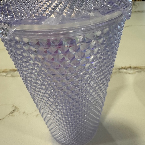 Starbucks Lavender Studded Tumbler 16oz - Gently Used, Minor Lid Damage - Picture 5 of 6